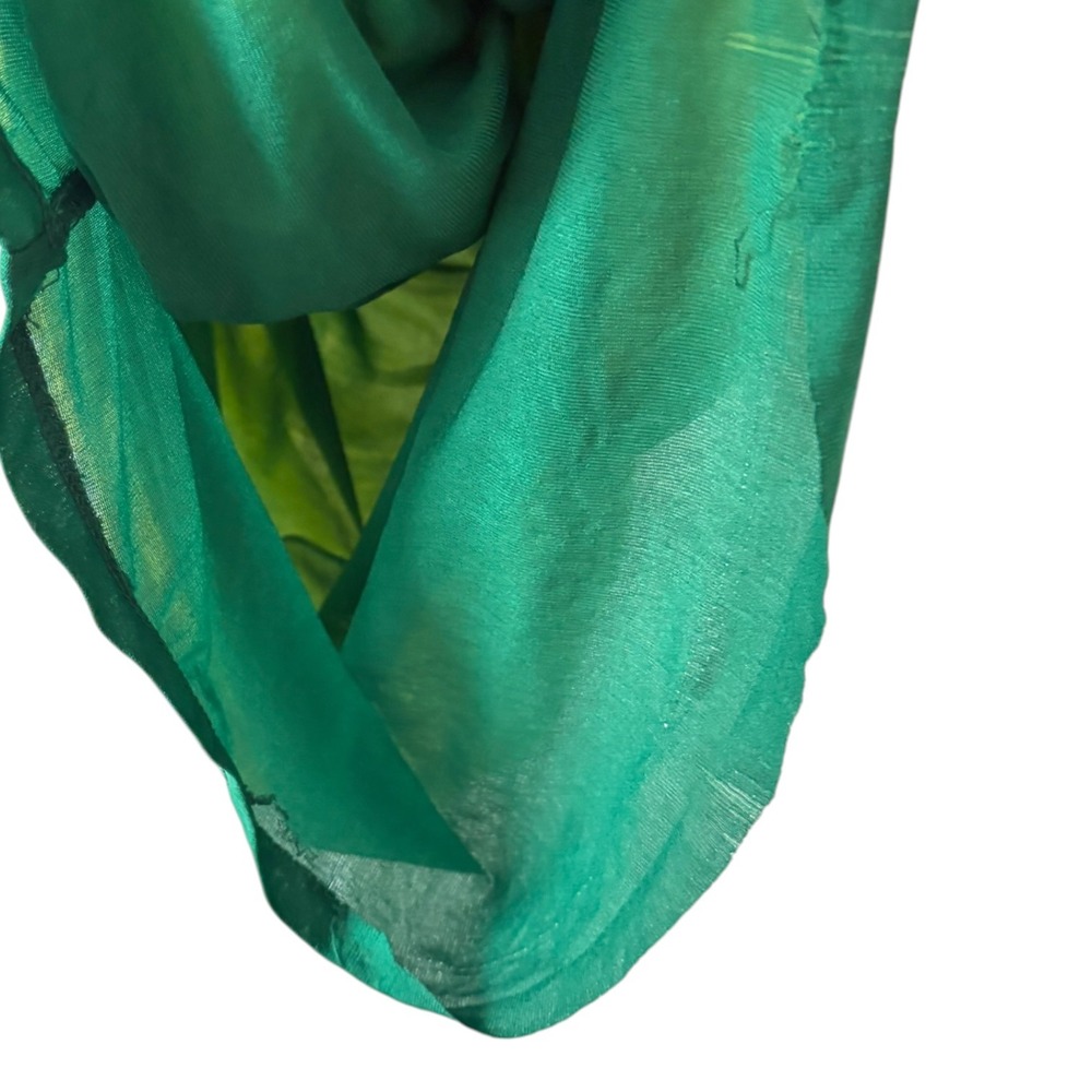 Simon Miller Mesh Pluto Ruched Maxi Skirt Lime Green Forest Green Size L - Picture 6 of 6